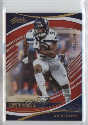 2025 Panini Absolute Spectrum Red 91/199 Kenneth Walker III #57 1tu8