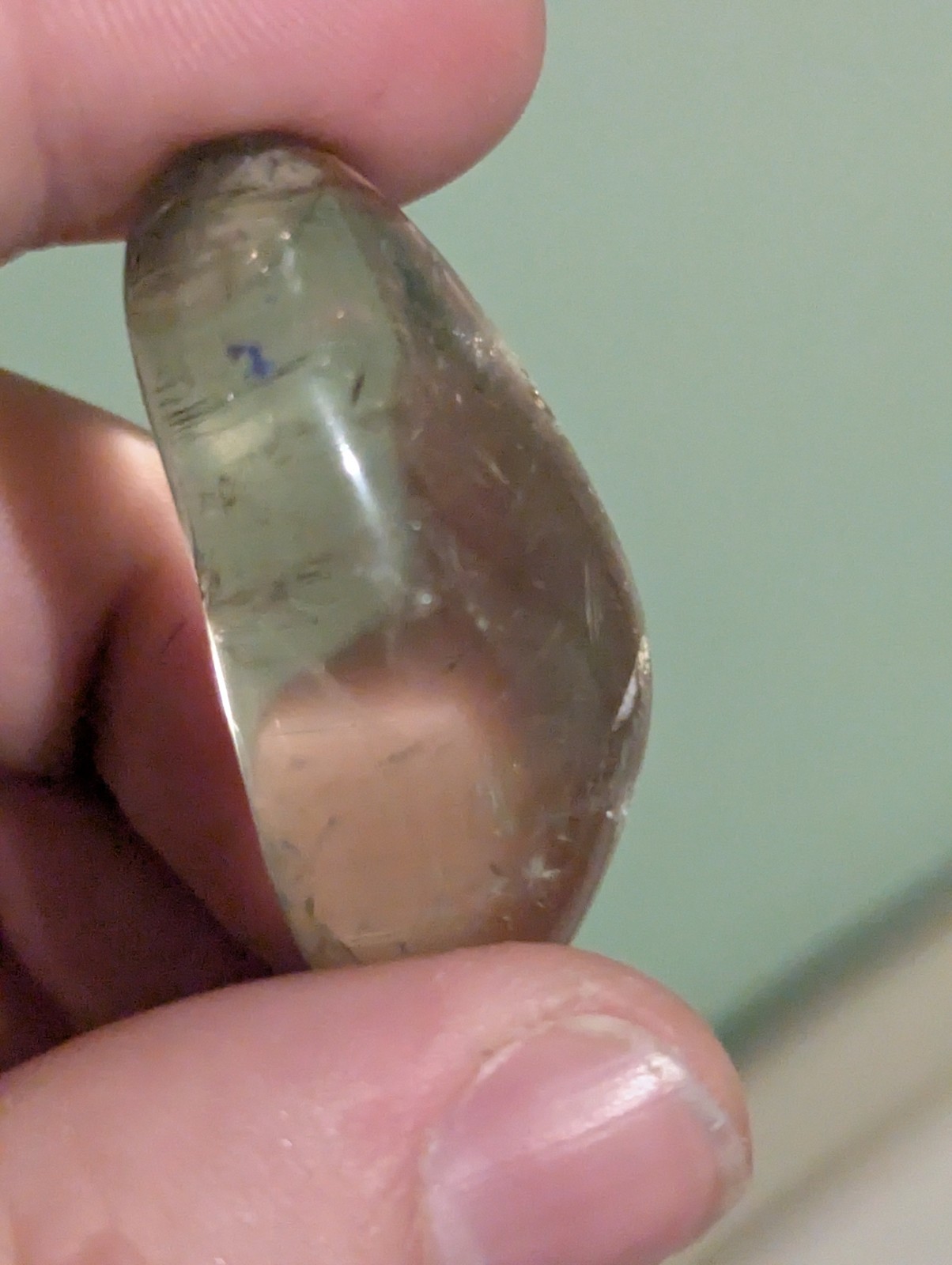 Irregular Ovular Transparent Stone - image 11