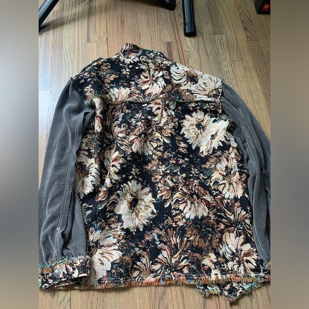 POL Jacquard shacket medium jacket - image 8