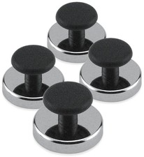 Master Magnetics Ceramic Round Base Magnet with Knob Pack - Heavy-Duty Strong...