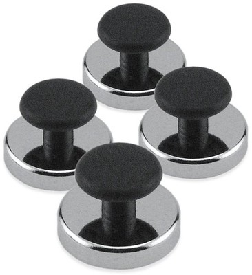 Master Magnetics Ceramic Round Base Magnet with Knob Pack - Heavy-Duty Strong...