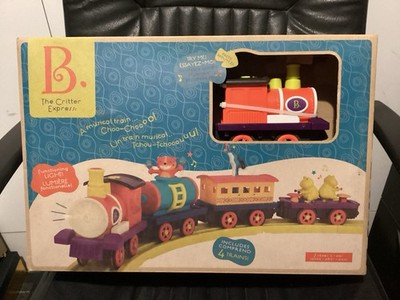B. & The Critter Express - 2018 Musical Train Set - Lights & Sounds #8211 NEW