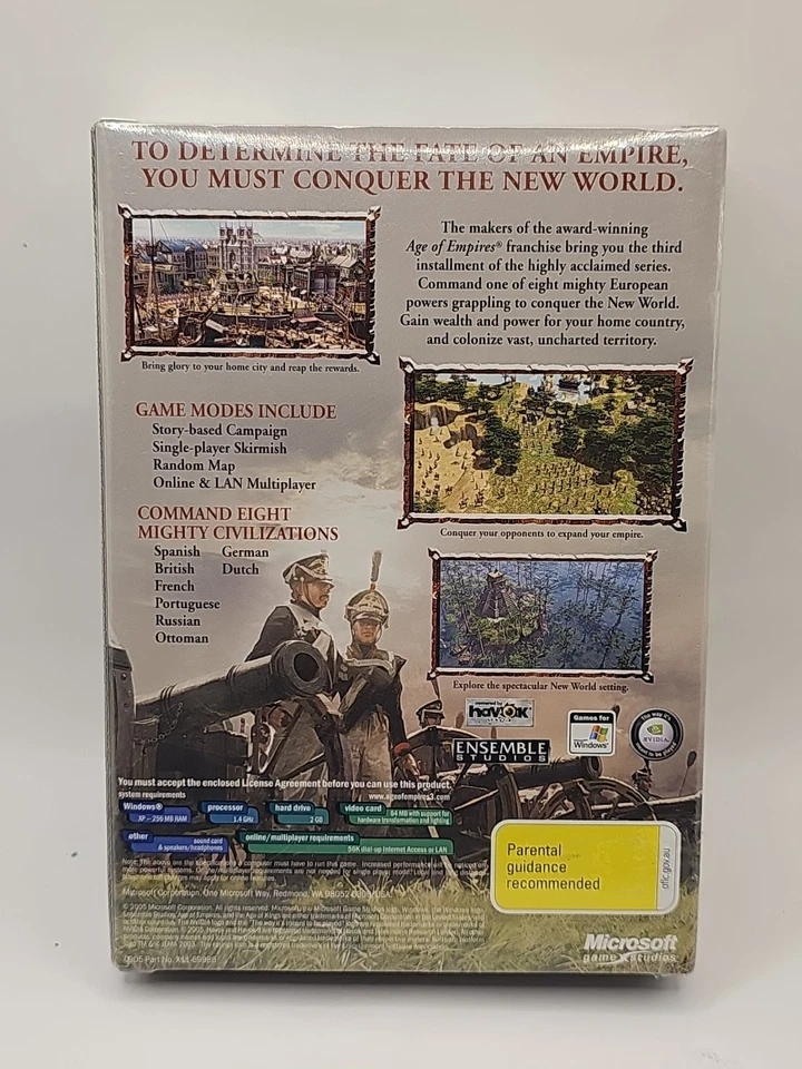 *Sealed* Age Of Empires III - PC - Box Edition - Complete - Free Shipping! - Image 2 of 4