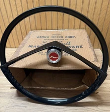Vintage KAINER Wesco Boat Steering Wheel Bakelite  15” in Original box NOS