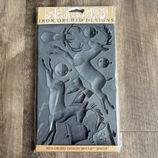 NEW Iron Orchid Designs IOD Jingle Mould RETIRED 