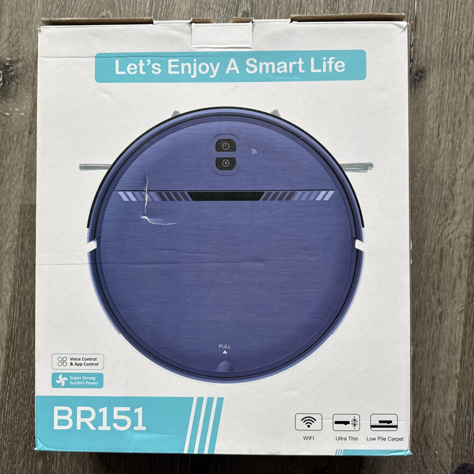 Robot Vacuum BR151 2-in-1 Mop/Vacuum Cleaner Self Charging App Control New Open