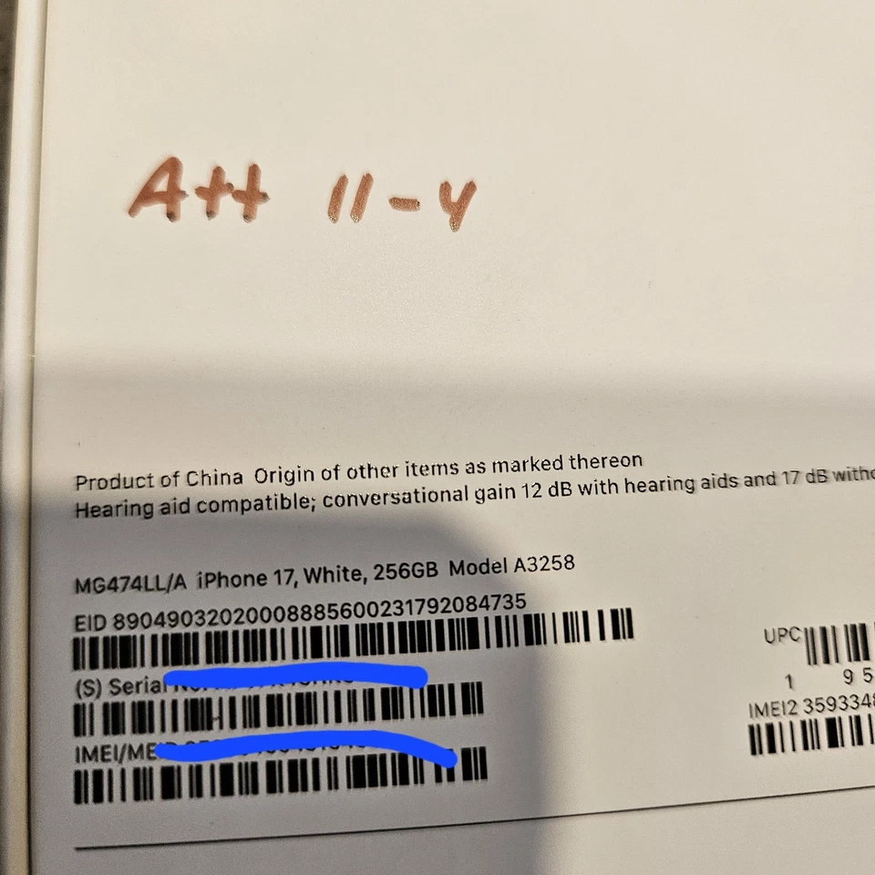 Brand New Sealed Apple iPhone 17 - 256GB - Black (AT&T) - Image 2 of 2