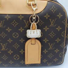 100 Authentic Louis Vuitton Luggage Nametag with Unbranded Keycharm