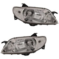 Scheinwerfer Set Rechts & Links Chrom H4 FüR Mazda 323 F VI BJ