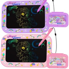 2 Pack LCD Writing Tablet for Kids,10Inch Colorful Reusable Electronic...