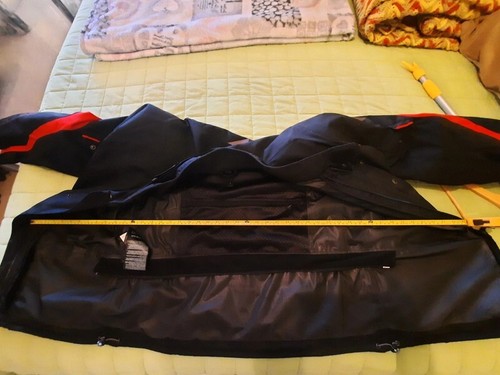 Giacca Moto da uomo In Tessuto D-Dry Dainese Nero Rosso TG. 56 - Foto 7 di 8