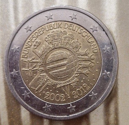 2 Euro Seltene münze 2012 Bundesrepublik Deutschland 2002 - 2012 -D