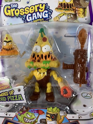 The Grossery Gang Time Wars Powered Up Putrid Pizza Face Action