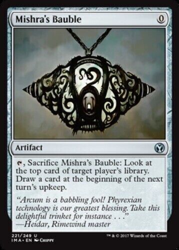 Mishra's Bauble NM Iconic Masters MTG Magic the Gathering Artifact English Card - Picture 1 of 1