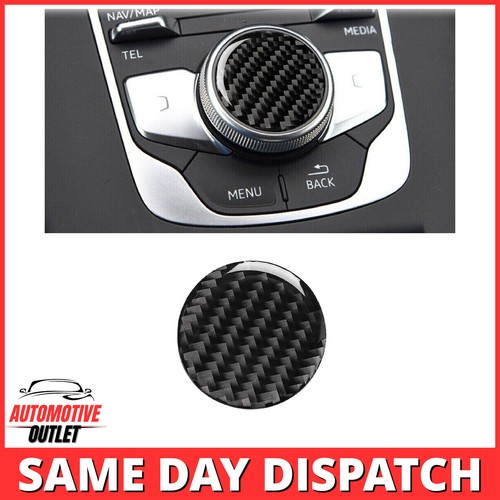 INTERIOR MULTI-MEDIA CONTROL KNOB DECOR CARBON FIBER FOR AUDI A3 S3 8V 2014-2019 - 第 1/8 張圖片