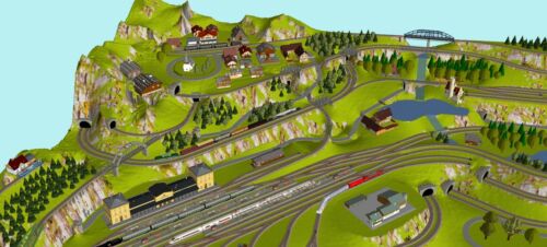 GP-018 Gleisplan (28 Seiten) Suessenfeld Spur N Rocco/Fleischmann170x250x400x170 - Bild 6 von 10
