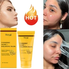 Kojic Acid Turmeric Collagen Night Wrapping Mask, Overnight Mask For Brightening