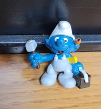 Smurf Worker With Tools Smurf Super Smurf - 1982 (JF1