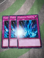 Yu-Gi-Oh 3x Common Torrential Tribute YS18-EN037 English Near Mint