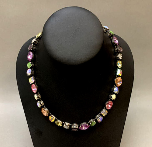 Sorelli Ladies Multicolor Swarovski Crystal Necklace 19"