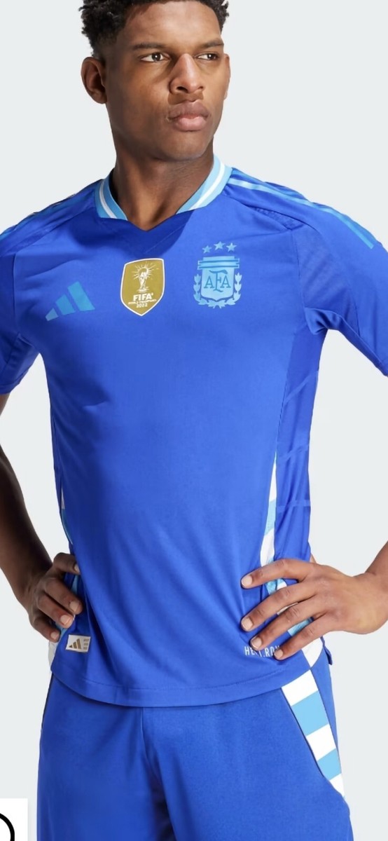 NWT Adidas Climalite Argentina 2024 Blue Authentic Jersey Mens XL
