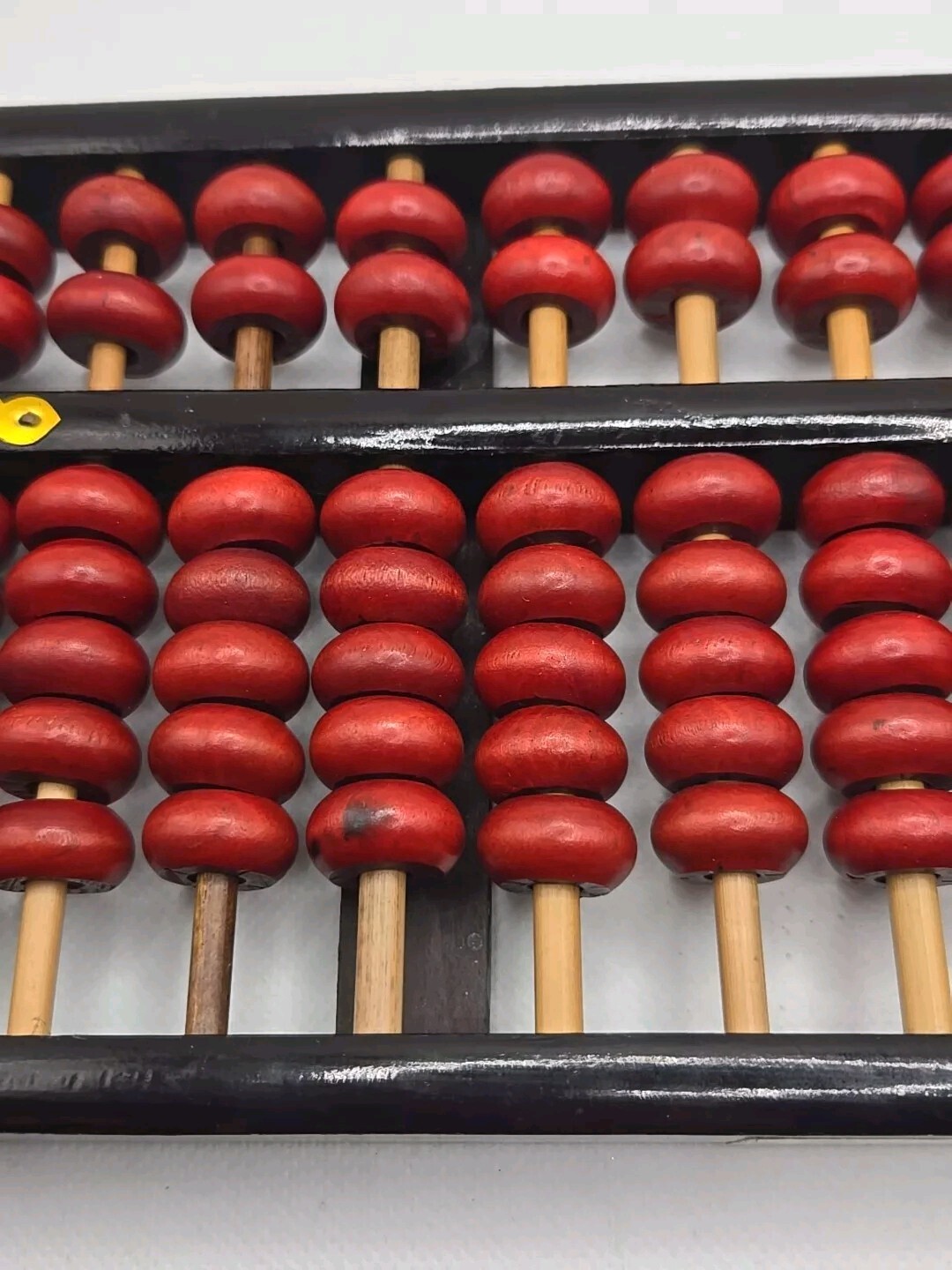 🧮 Antique Asian Chinese Wooden Lotus Flower Abacus 13 Rods 91 Beads