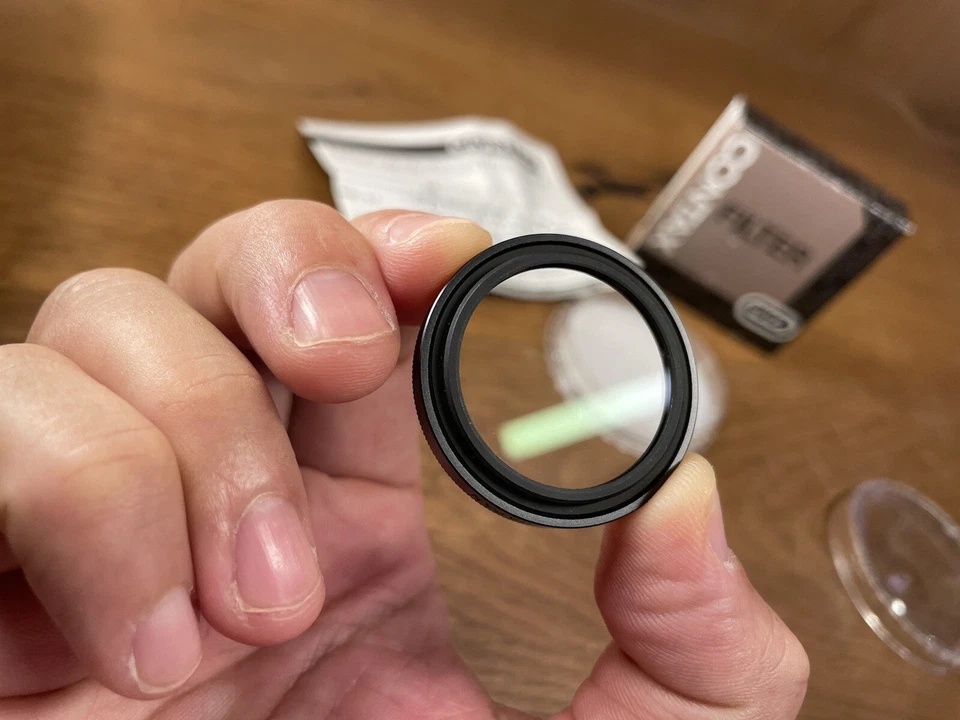 *Rare Black : Unused in Box* Contax 30.5mm L39 UV MC Filter for T3 Black From JP - Image 3 of 4