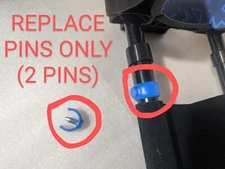 iWalk Set Of 2 Pin Lock Insert Peg Clamp Holder Level Adjust Replacement Part