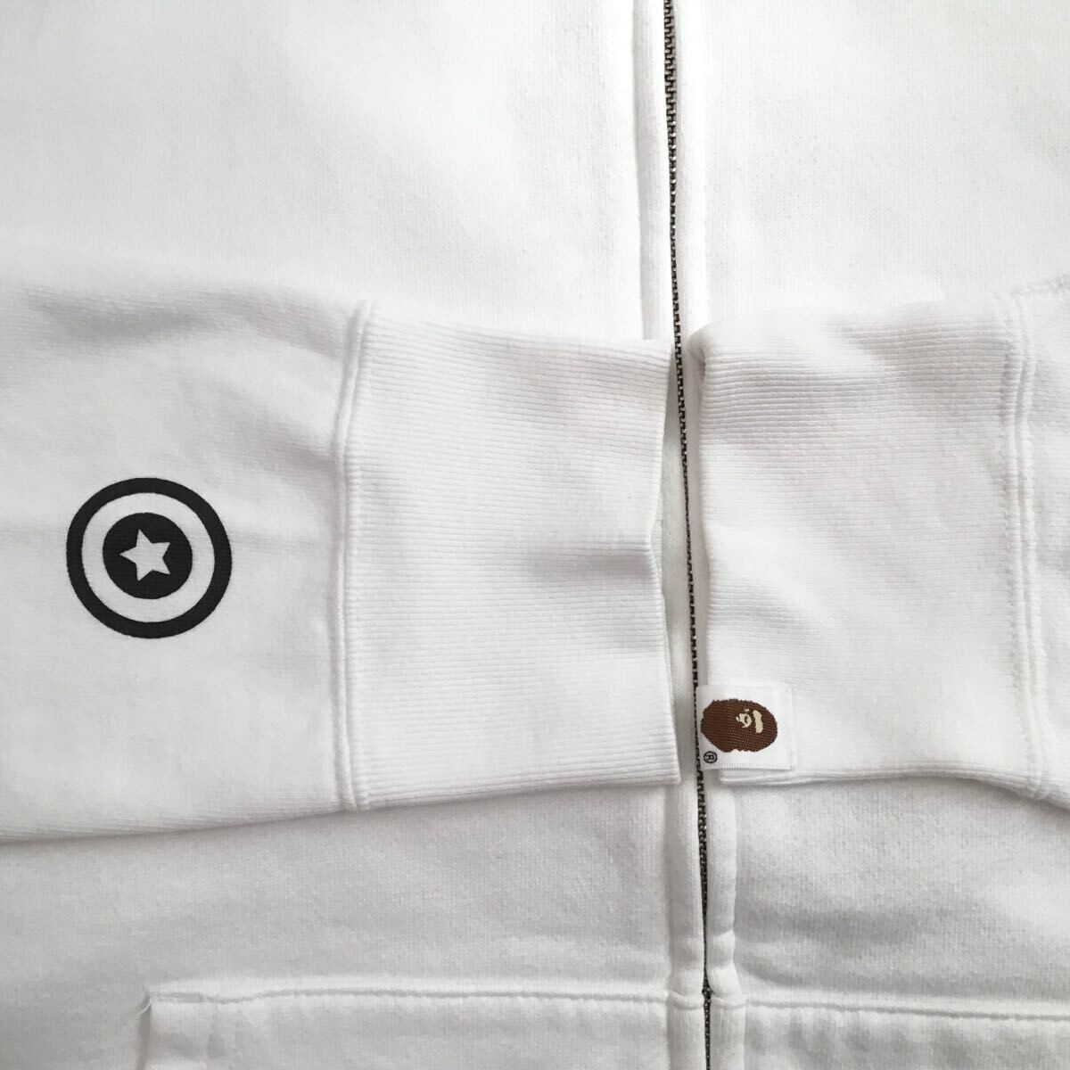BAPE Tiger full zip hoodie white x 1st camo yellow A Bathing Ape 