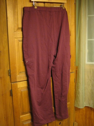 Quaker Factory Lounge Pants with Pockets Size 1X Pajama NWOT ( Burgundy ??? ) - Picture 4 of 11