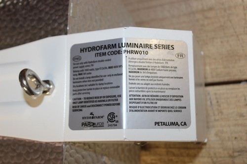 Hydrofarm Phantom Commercial DE Open Lighting System (PHB4015, PHRW010) White - Picture 6 of 23