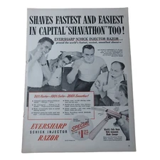 1946 Eversharp Shick Injector Razor  - Vintage Print Ad