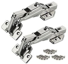 2X 165 Degree Kitchen Cabinet Cupboard Concealed Angular Corner Door Hinge+Screw