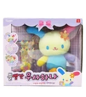 SANRIO CHARACTERS USAHANA Squeaky Light Stuffed Plush Doll Keyring Sticker Set