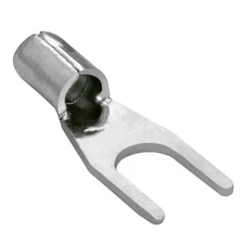 100 Spade Fork Terminal Connector Non-Insulated Uninsulated 16-14GA AWG Gauge #6