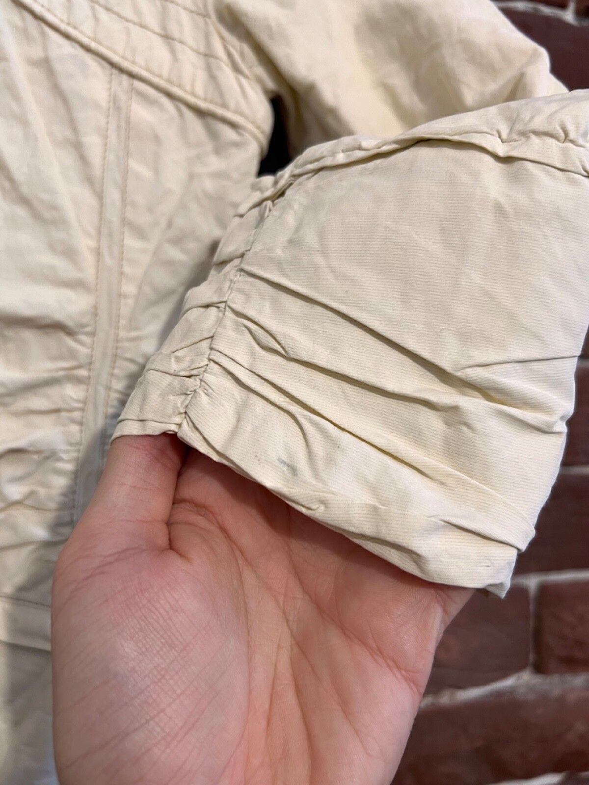 Moncler Designer Light Jacket Casual Rare Luxury 1 Cream image 4