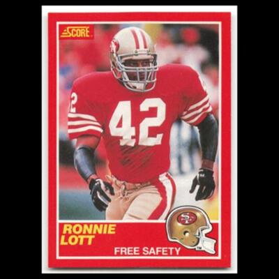 Ronnie Lott #215 1989 Score San Francisco 49ers Football Card NFL NM