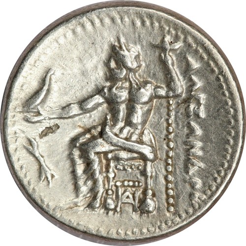336-323 BC Ancient Greek Macedonia Alexander the Great Silver Drachm, AU Cleaned - Picture 2 of 2
