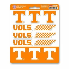 FANMATS 61194 Tennessee Volunteers 12 Count Mini Decal Sticker Pack