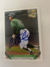 Austin Cousino 2015 Signed Clinton Lumber Kings Team Card