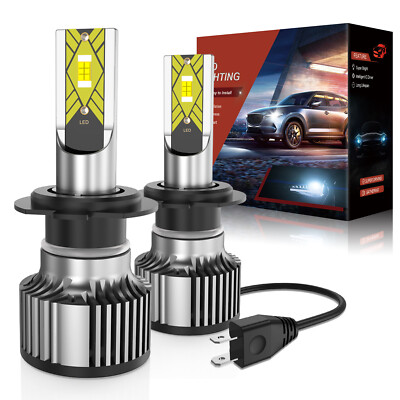 Pair of H7 LED Headlights High Beam Bulbs Xenon White Lamp Conversion Kit 2pcs