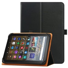 Universal Case for 7 inch 8 inch Tablet, Folio Protective Cover for 7" 8" BLACK