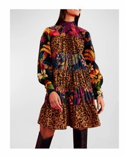 Farm Rio Mixed Prints multi Dress NWT Sz XS