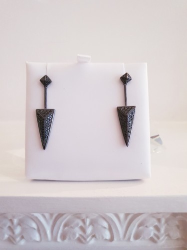 PENDIENTES GRANDES SIF JAKOBS PECETTO NEGRO ZIRCONIO - Imagen 2 de 12