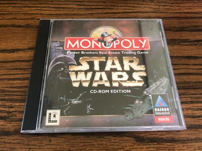 Monopoly: Star Wars Edition (PC, 1997) CD-ROM Win 95 Hasbro Interactive