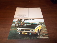 1973 Opel Manta Rallye Advertising Postcard
