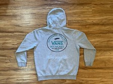 Vans Off The Wall Hoodie Gray Boys XL Youth Skate Pullover