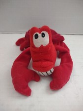 Disney Store Little Mermaid Bean Bag Plush SEBASTIAN CRAB 7  Stuffed Toy