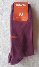 Paire de chaussettes violette marque Rasurel avec coton égyptien Bio