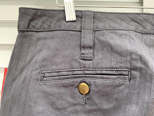 SOUTH Grey Stretch Trousers UK 18 Ladies Heavier Cotton Mix Straight Wide Leg - Picture 8 of 9